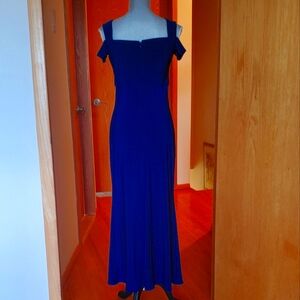 NWT RALPH LAUREN LONG   BLUE DRESS